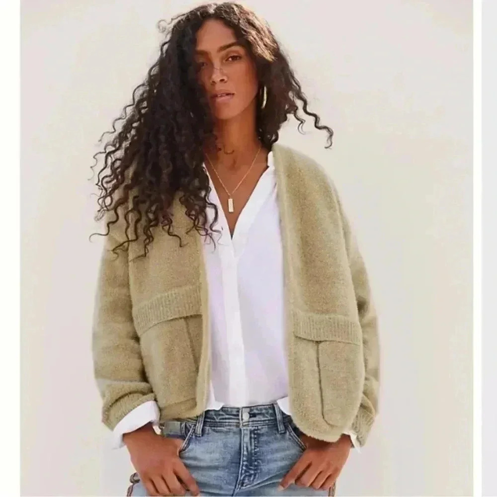 Pilcro Cardigan Sparkle Shimmer Knit One Size - Picture 1 of 8